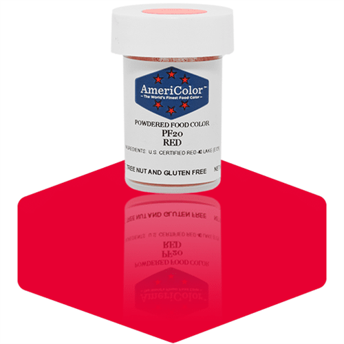 AmeriColor Red Powdered Food Color - PF20 - 3 Grams