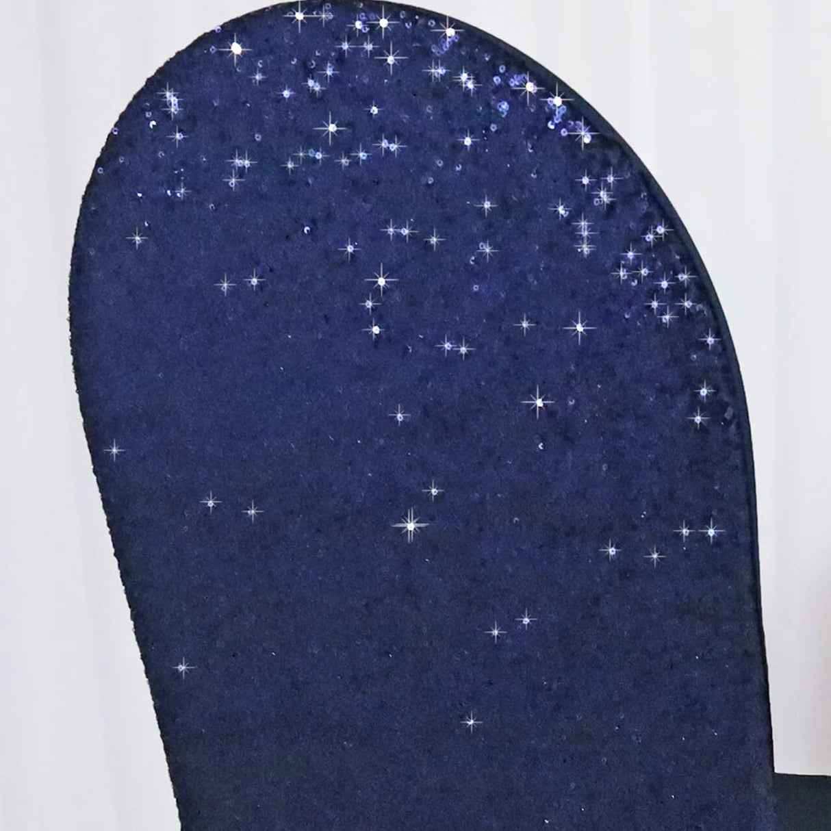 1 Piece Navy Blue Sequin Spandex Chair Cover Stretch Fit for Banquet Events