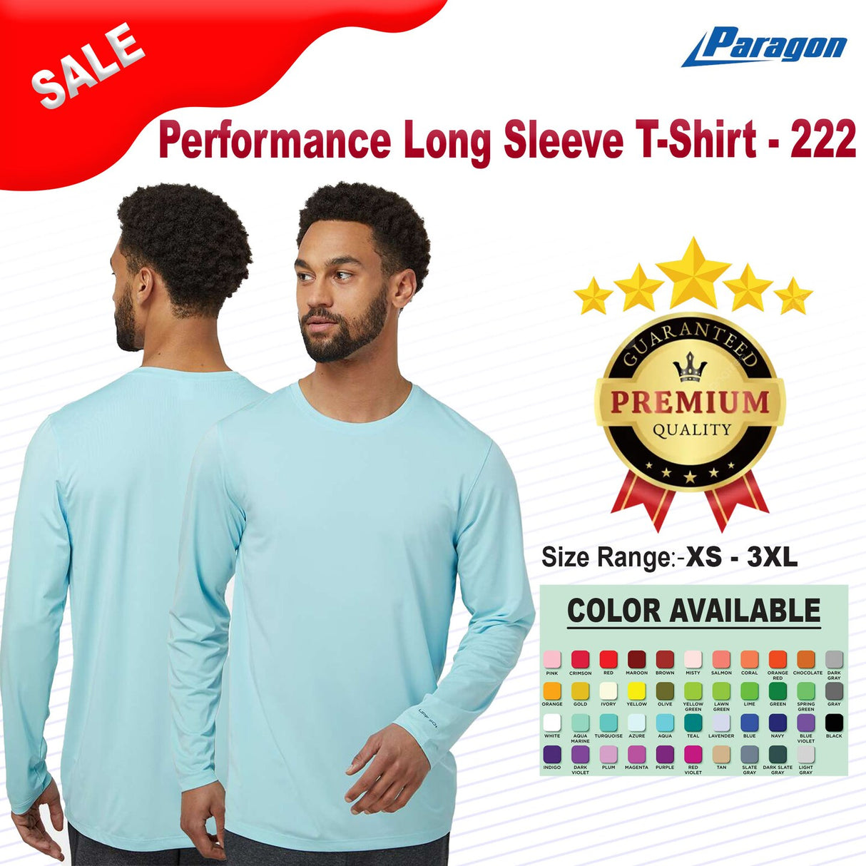 Paragon® Unisex Aruba Extreme Performance Long Sleeve T-Shirt