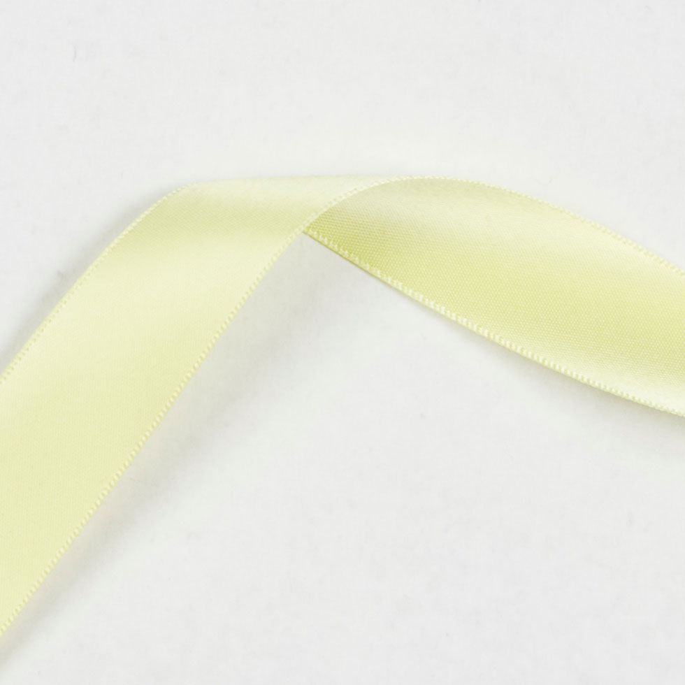 Yellow Double Face Satin Ribbon