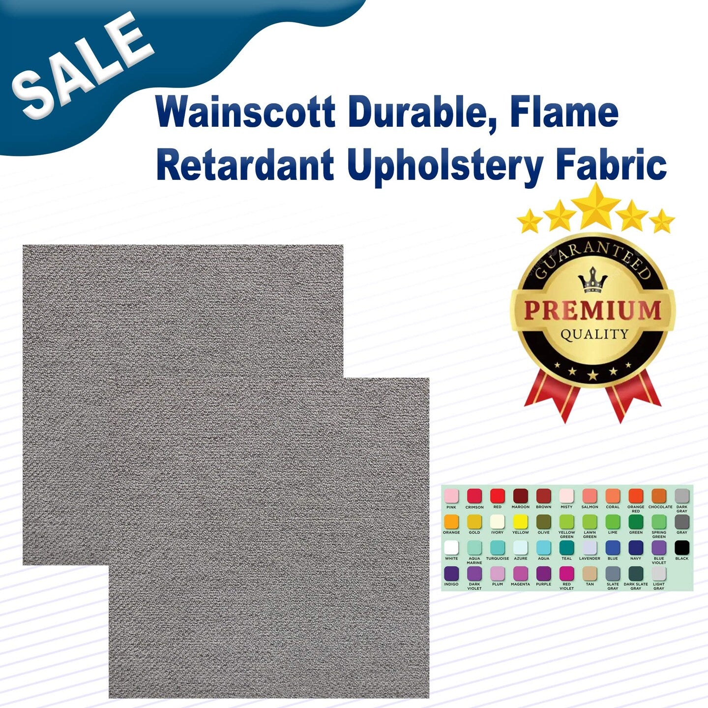 Wainscott Durable, Flame Retardant Upholstery Fabric