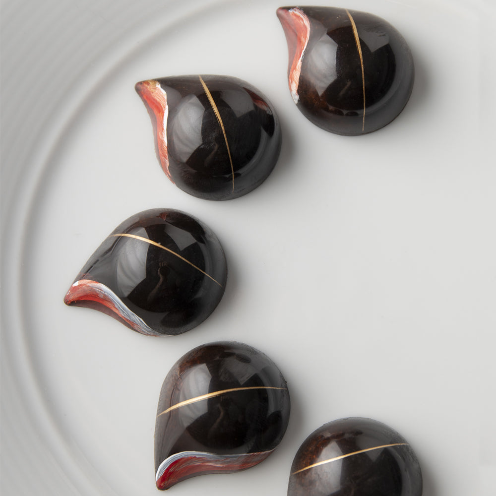 Greyas Polycarbonate Chocolate Mold, Teardrop by Luis Amado, 24 Cavities