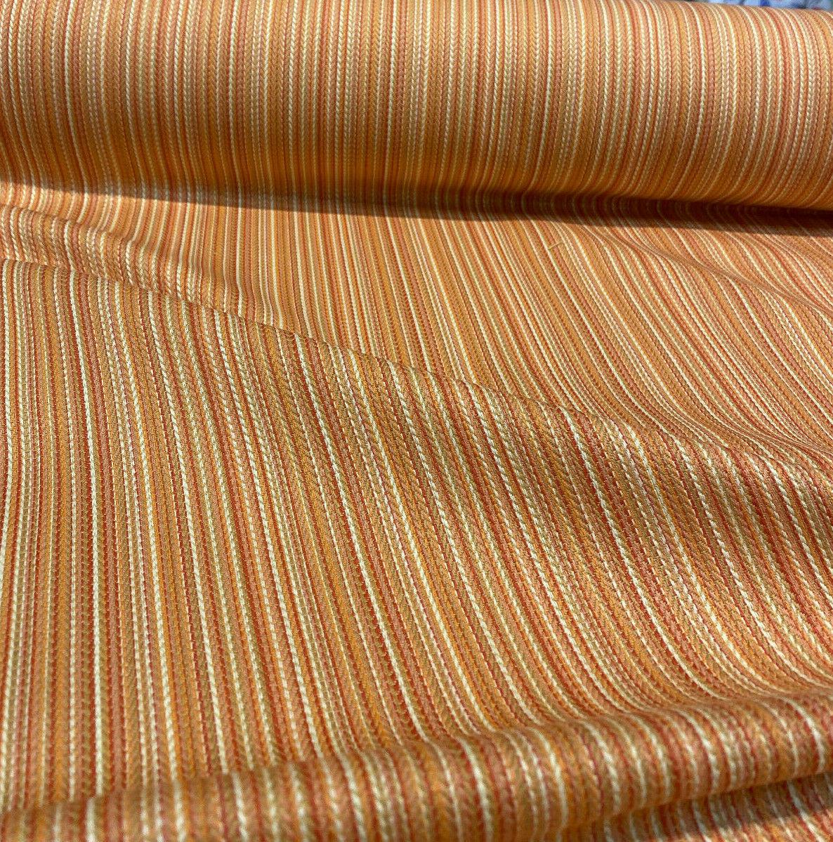 Cozy Up Stripe Cotton Fabric - Persimmon Stripe, 54" Width (1 Yard)