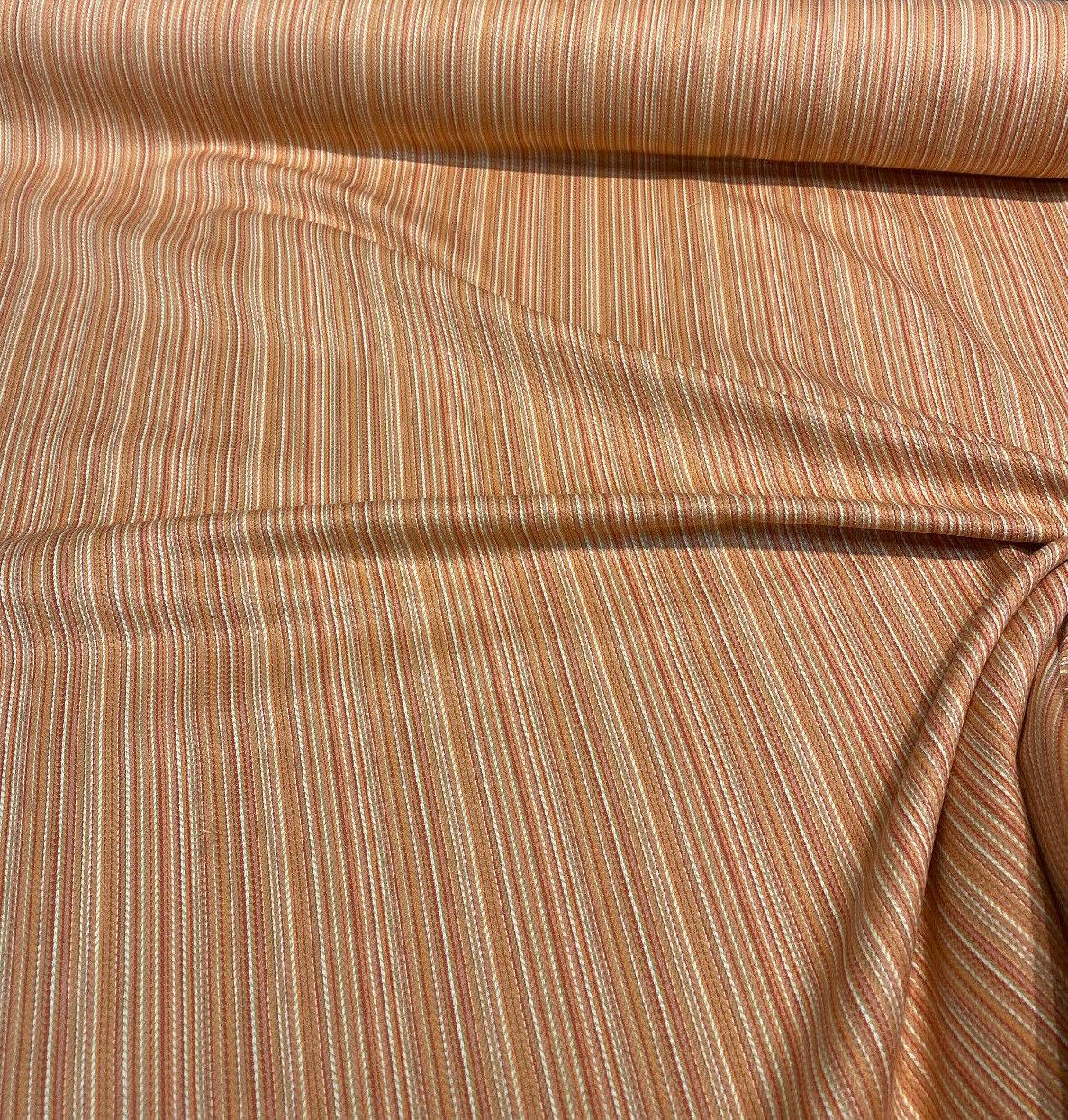 Cozy Up Stripe Cotton Fabric - Persimmon Stripe, 54" Width (1 Yard)