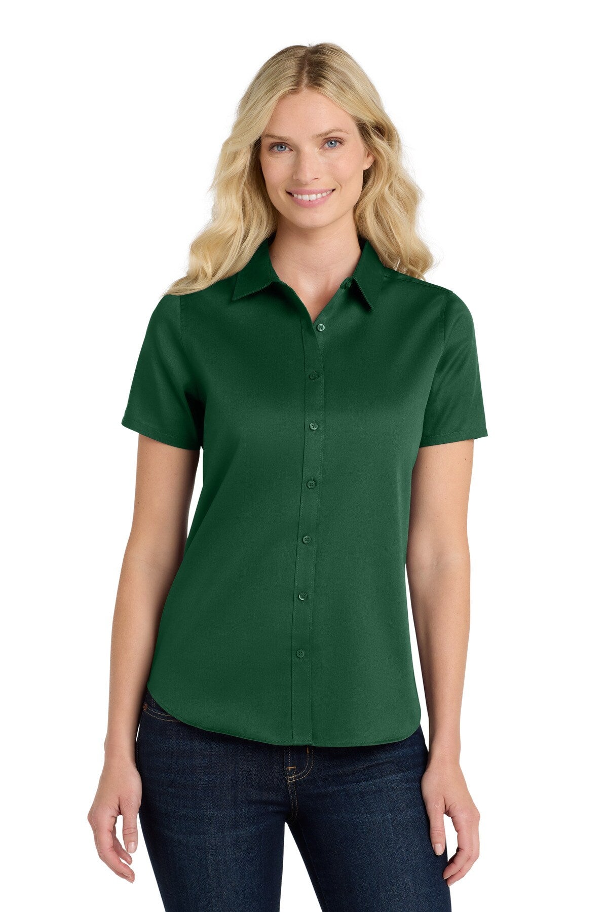 Port Authority® Short Sleeve SuperPro React Twill Women Shirt