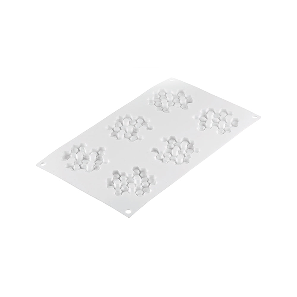 Silikomart "MIEL 18" Silicone Honeycomb Baking & Freezing Mold, 6.1 oz., 6 Cavities
