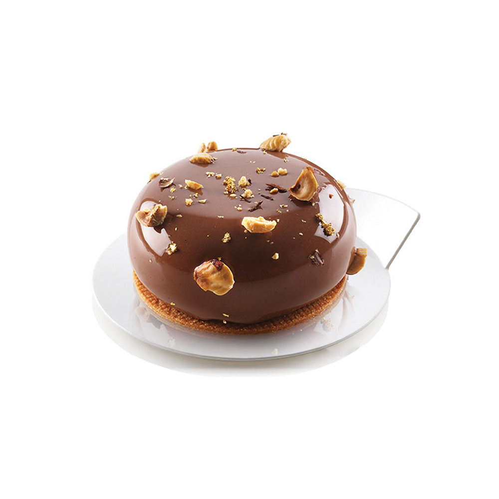 Silikomart White Round Dessert Plate, 3.4" Dia. - Pack of 100