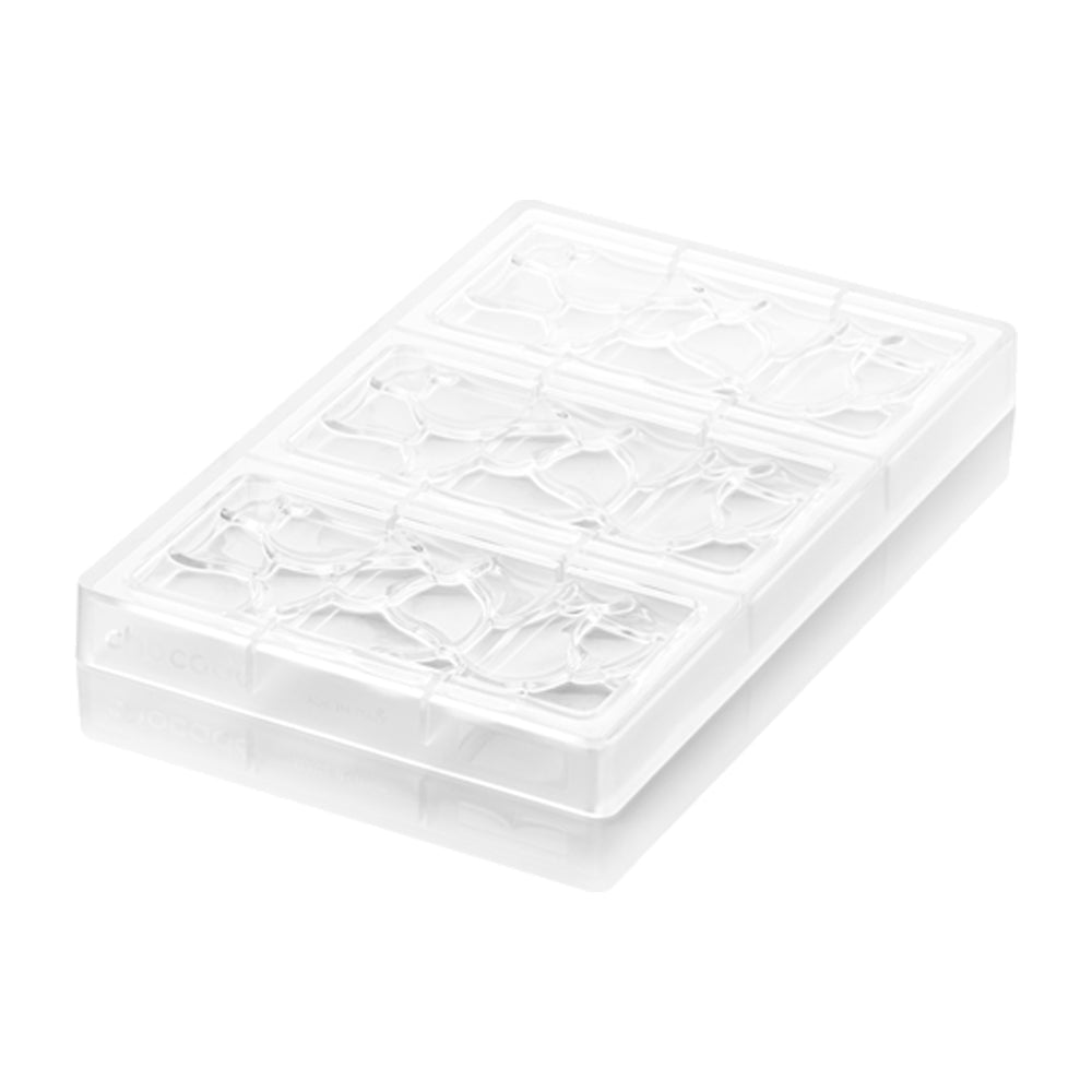 Silikomart Tritan Chocolate Mold, GOCCIA-T Tablet, 3 Cavities