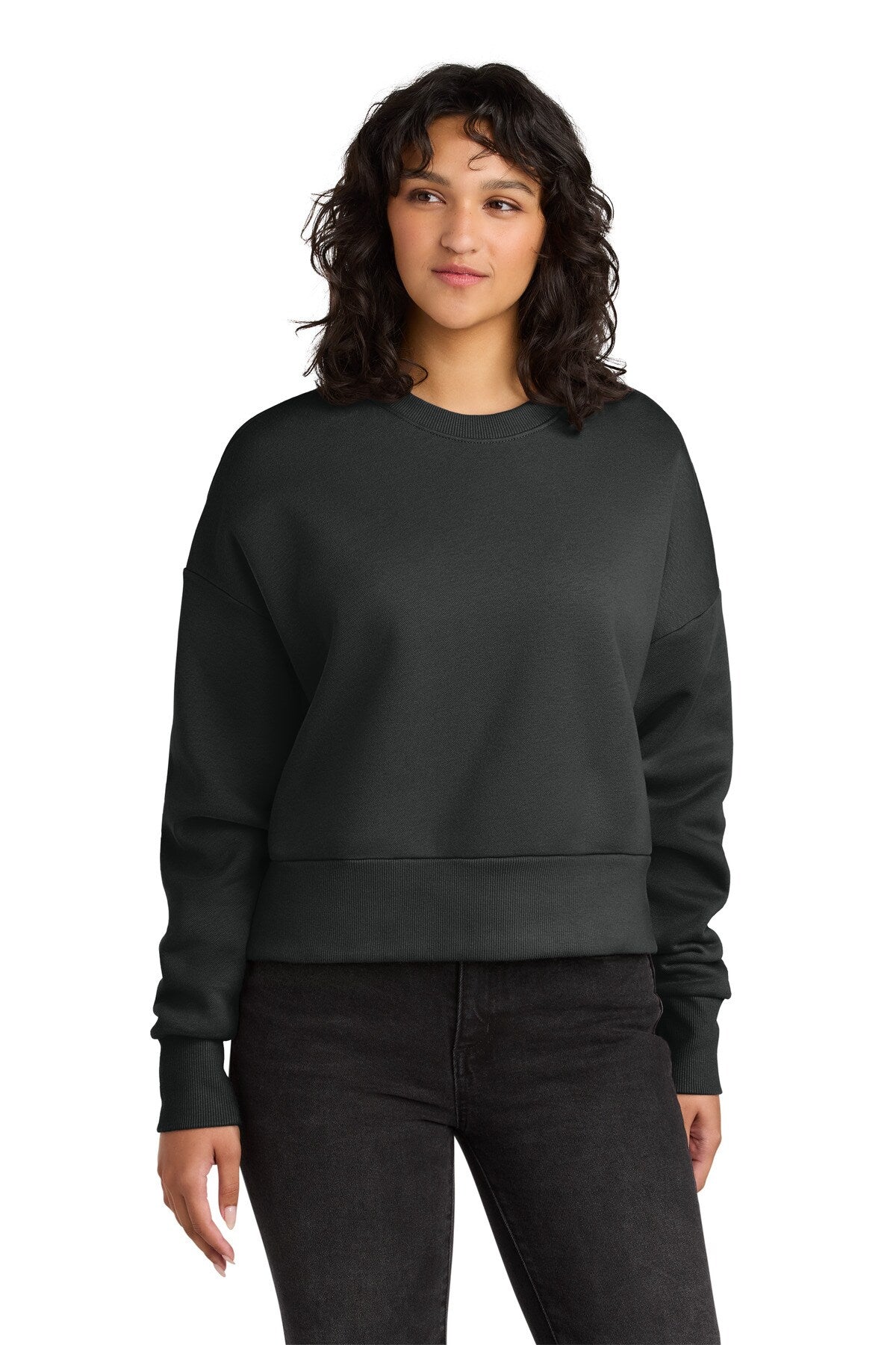 Next Level Apparel® Womens Heavyweight Sweatshirt Oversized Cotton Fleece Pullover