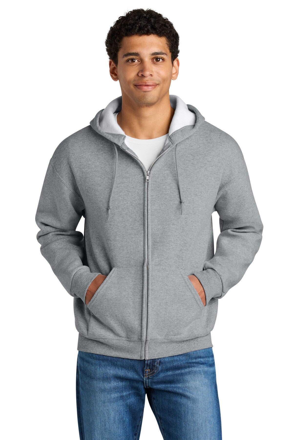 Jerzees® Rugged Longsleeve Full-Zip Hooded Sweatshirt