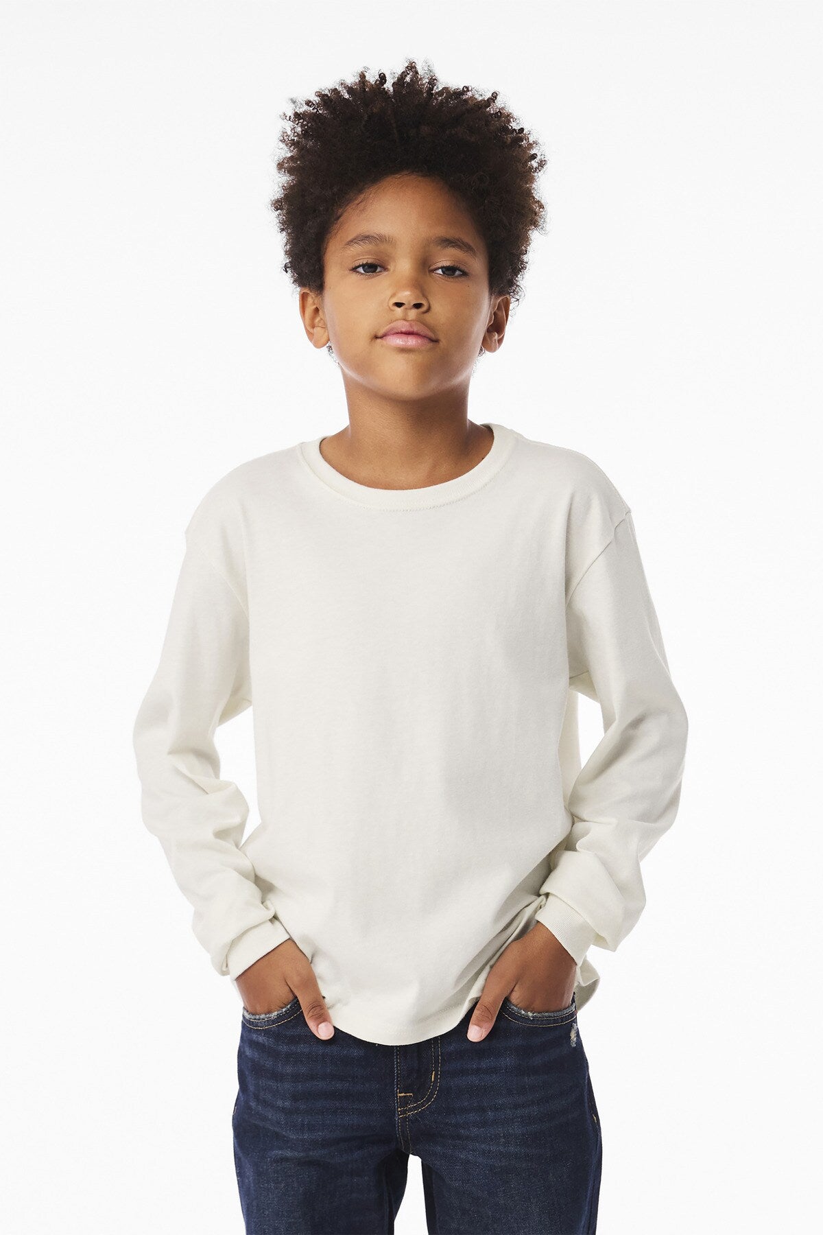 BELLA+CANVAS® Youth 6-Ounce Heavyweight Long Sleeve Tee