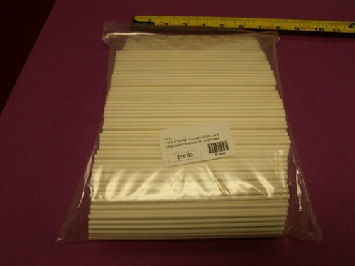 6" x 5/32" Paper Sucker Sticks - 1,000 Pack