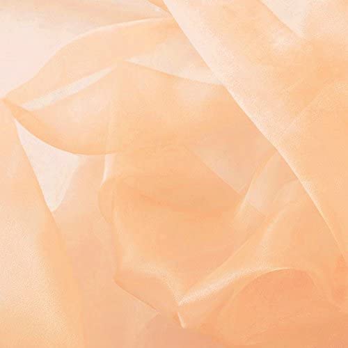 1 Yard Sheer Organza Fabric Crystal Sparkle 60 Inch Width for Dresses & Decor 100% Polyester
