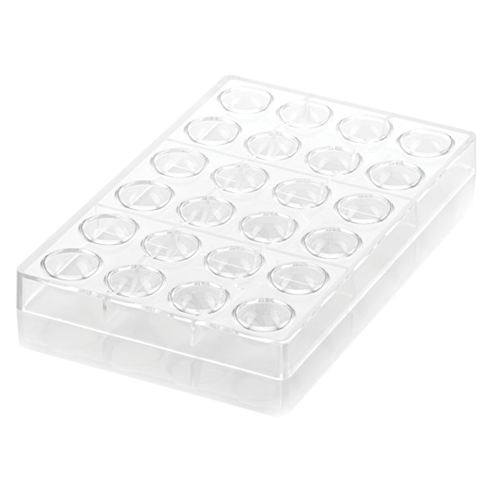 Silikomart "Kit Semifrera 01" Tritan and Silicone Chocolate Mold, 24 Cavities