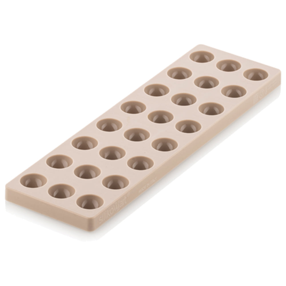Silikomart "Kit Semifrera 01" Tritan and Silicone Chocolate Mold, 24 Cavities