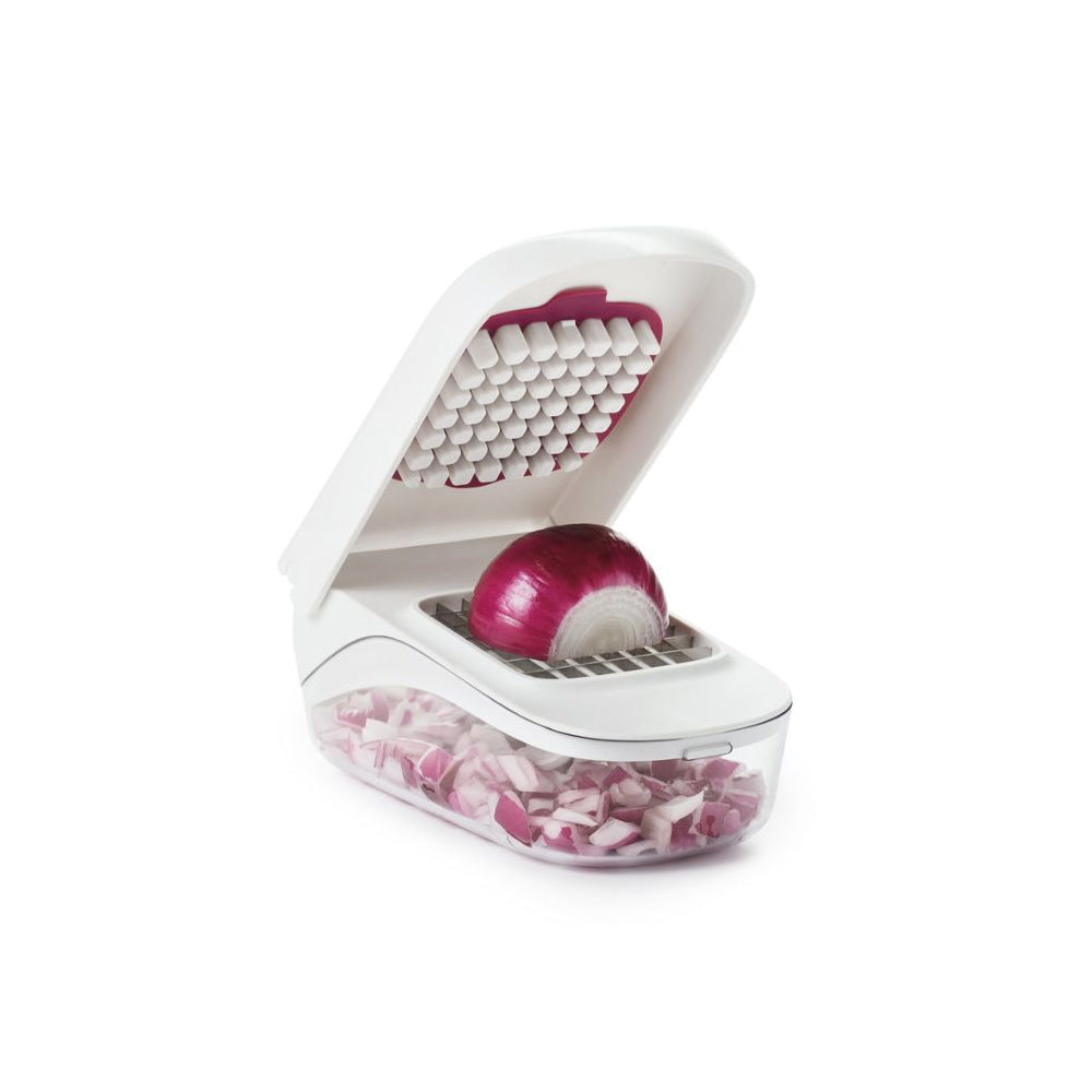 OXO Vegetable Chopper with Easy-Pour Opening