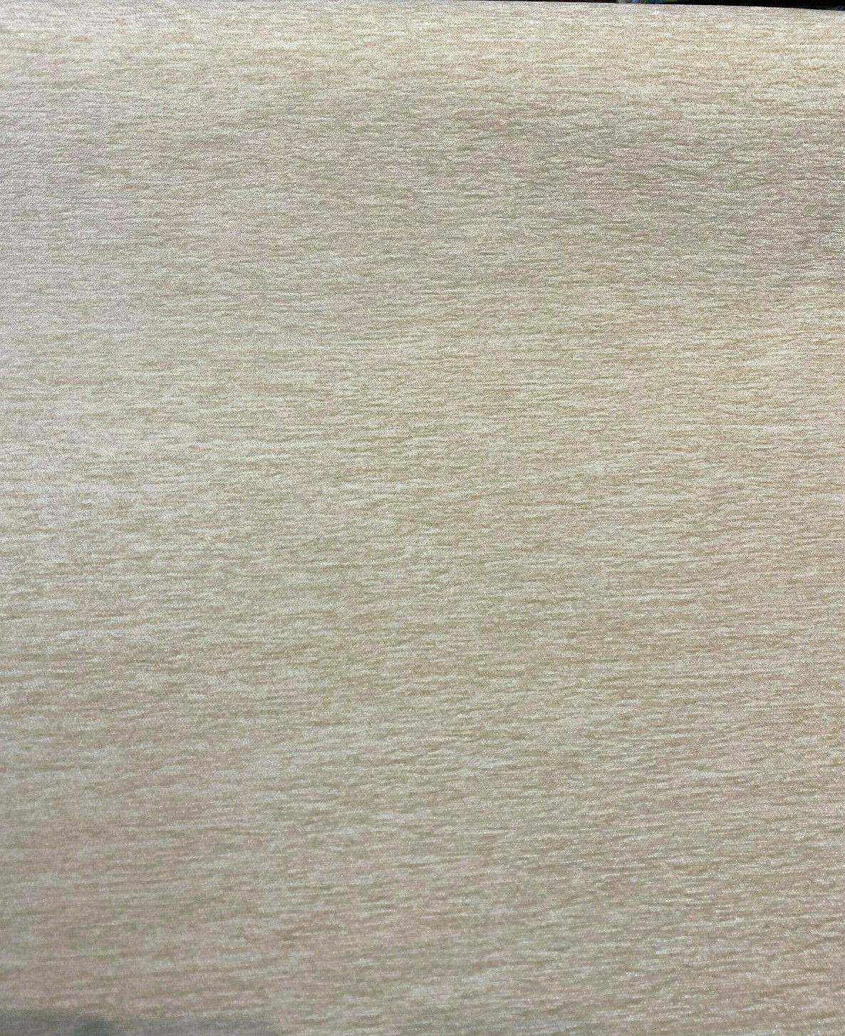 Barcelona Ivory Cream Soft Chenille Upholstery Fabric - Ivory Cream Solid, 56" Width (1 Yard)
