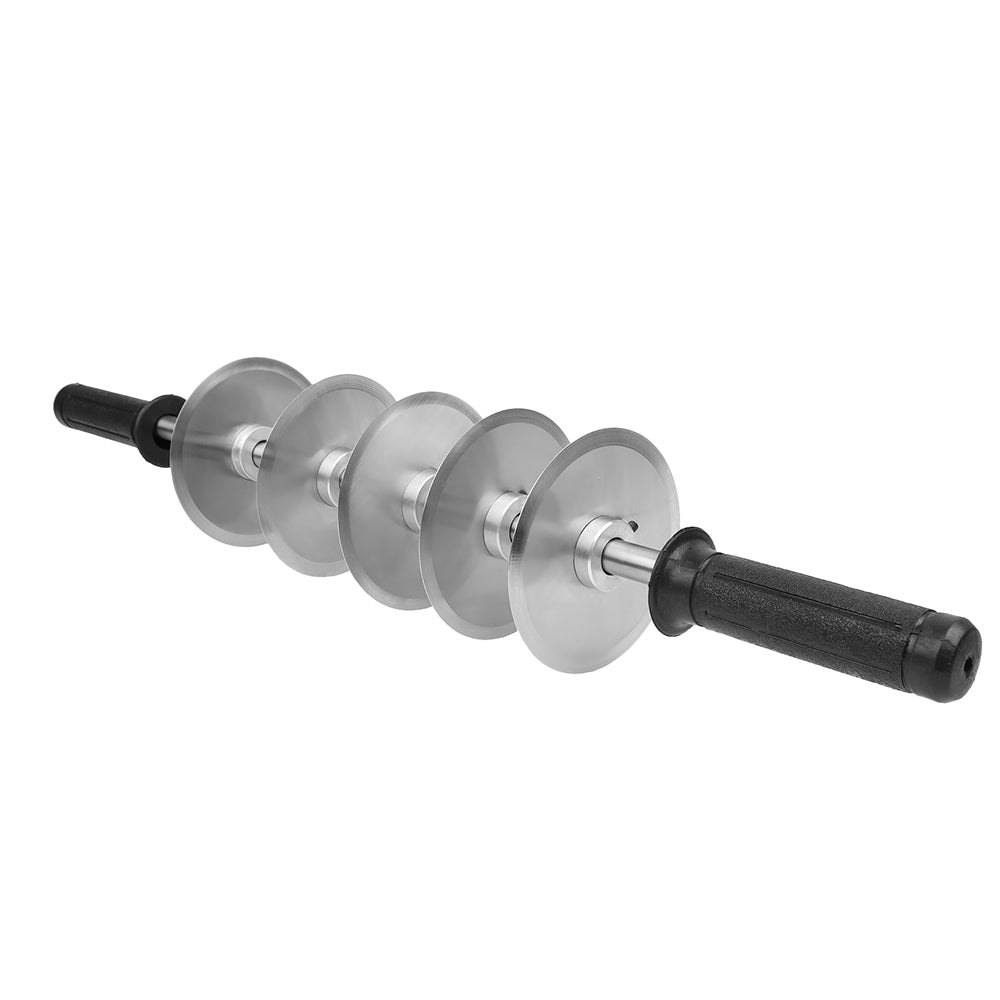 O'Creme Stainless Steel Dough Cutter with Five 4-1/4" Blades, 30" Rod