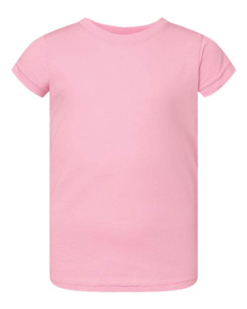 Rabbit Skins Toddler Girls Fine Jersey Tee
