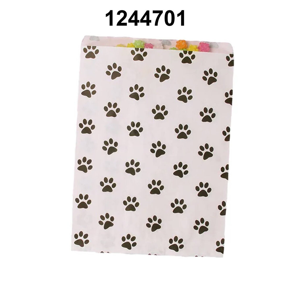 Paw Print Paper Shopping Bags 8 1/2" x 11"