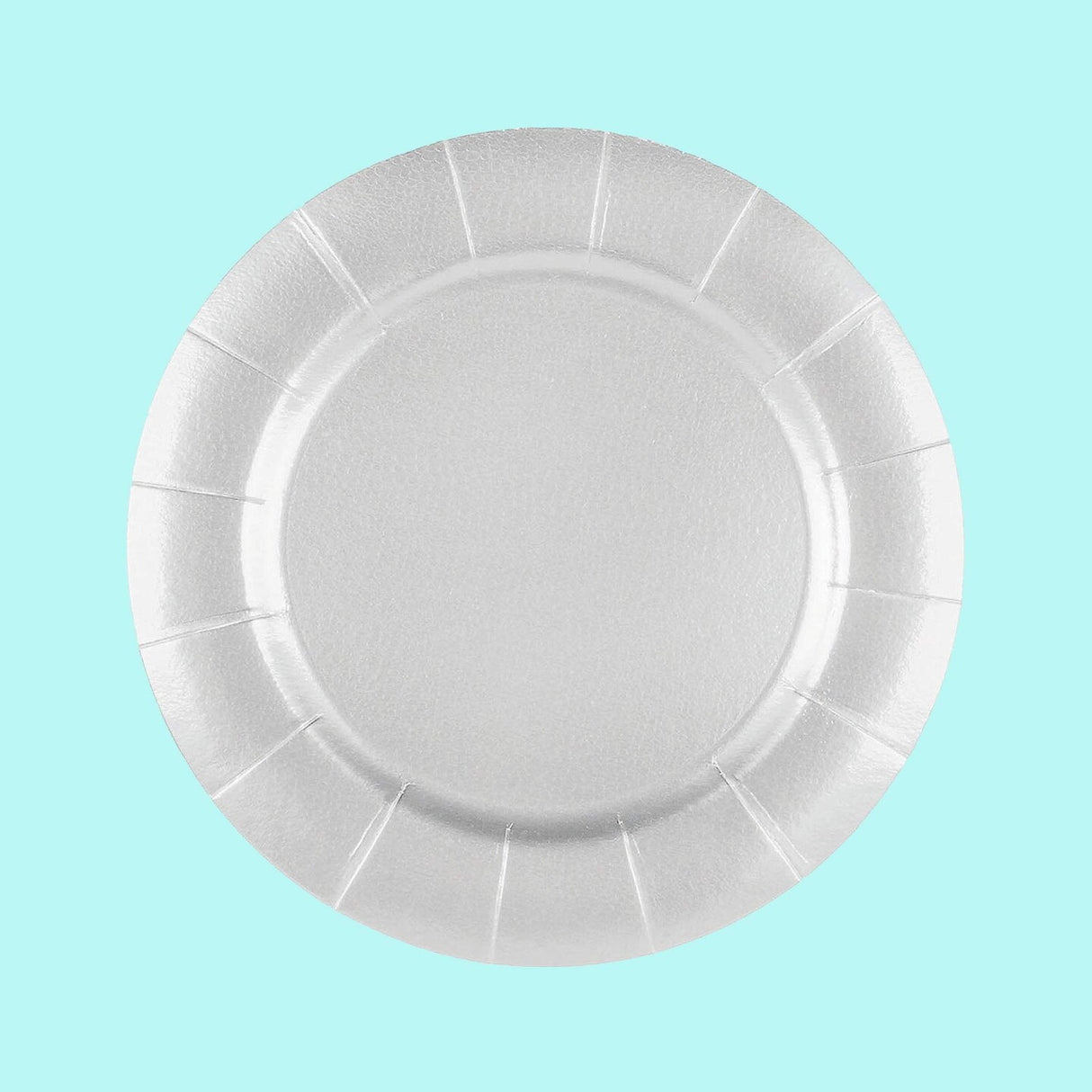 13" White Paper Charger Plates 50 Ct Elegant Disposable Set