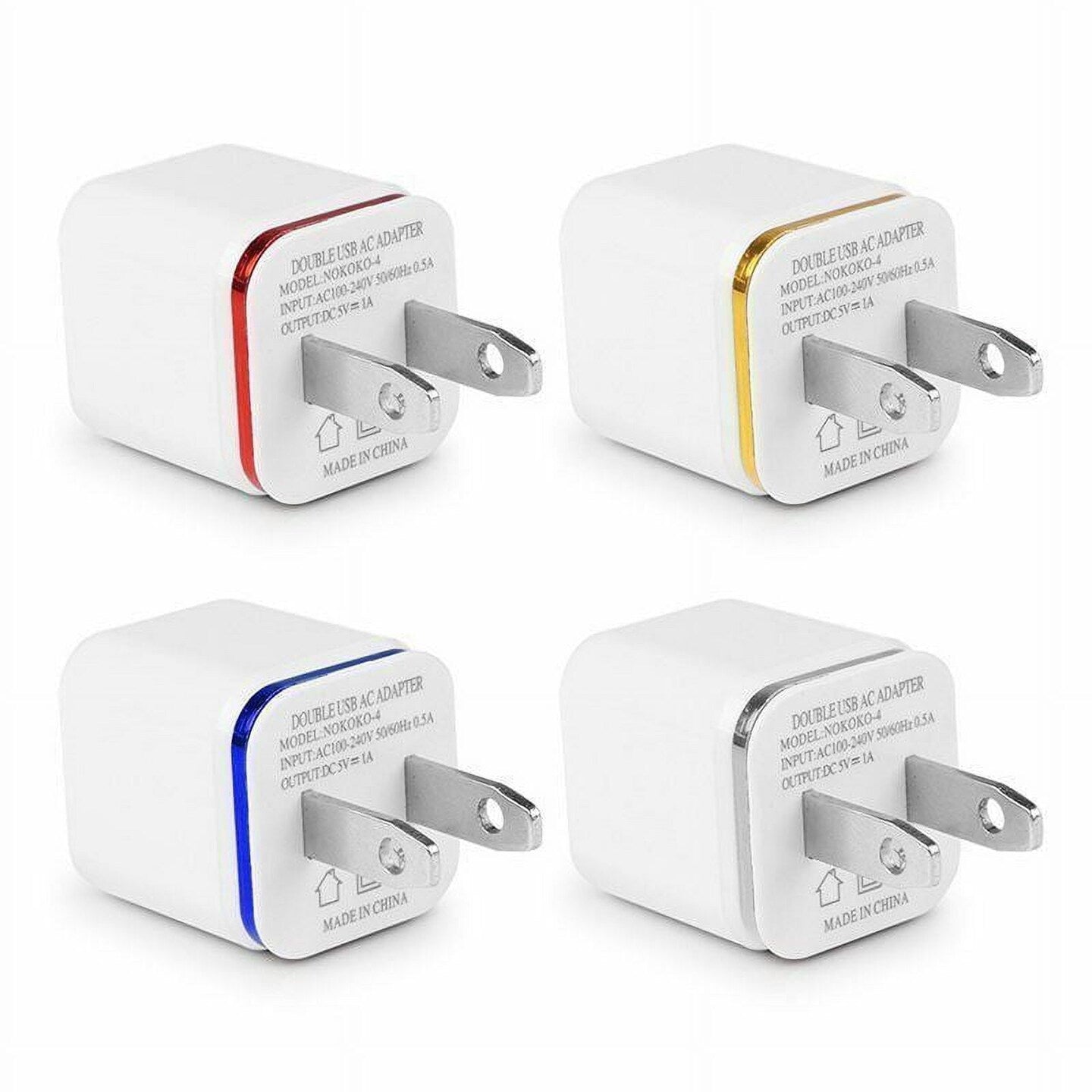 Home Power Adapter | 2.1A & 1.0A (2 USB Port) Max Output Fast Charger | Stylish Charging at Your Fingertips | MINA® - Blue