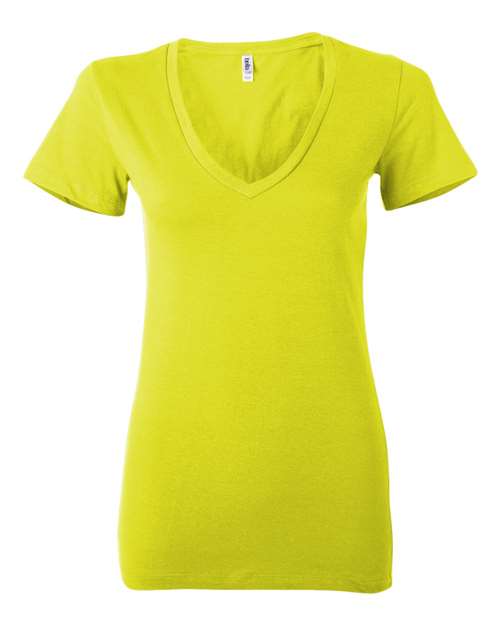 Bella + Canvas Women's Jersey Deep V-Neck Tee