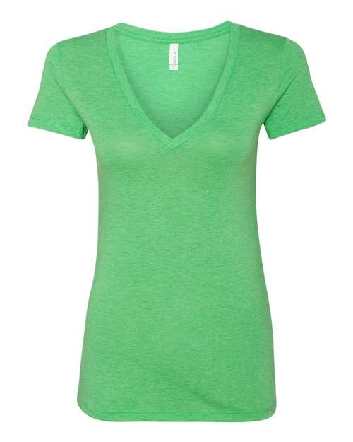 Women's Triblend Deep V-Neck Tee