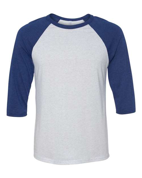 Bella + Canvas Unisex Three-Quarter Sleeve Baseball Tee