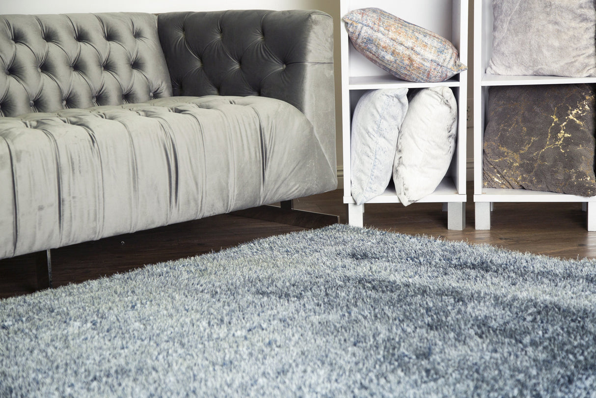 Plush Fluffy Soft Shinny Multi Textural Shag Area Rug Carpet - Shag Area Rug, Multi Textural, 5' X 7', 2' X 3', Blanco Rosa, Stellar Blue, Natural (1 Unit)