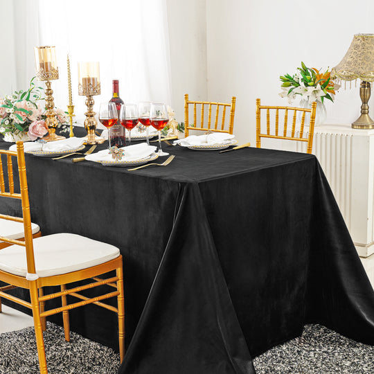 Seamless Holland Velvet Rectangular Tablecloth Matte Finish