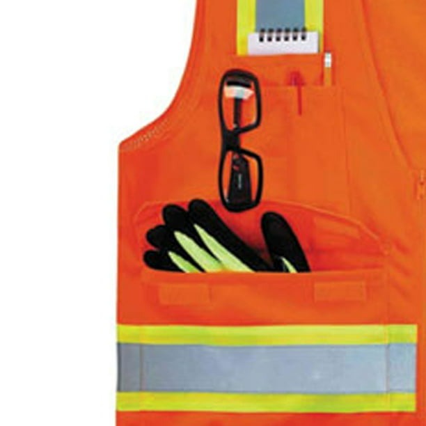 Polymesh Reflective Vest w liner - 10 pack - 100% polyester