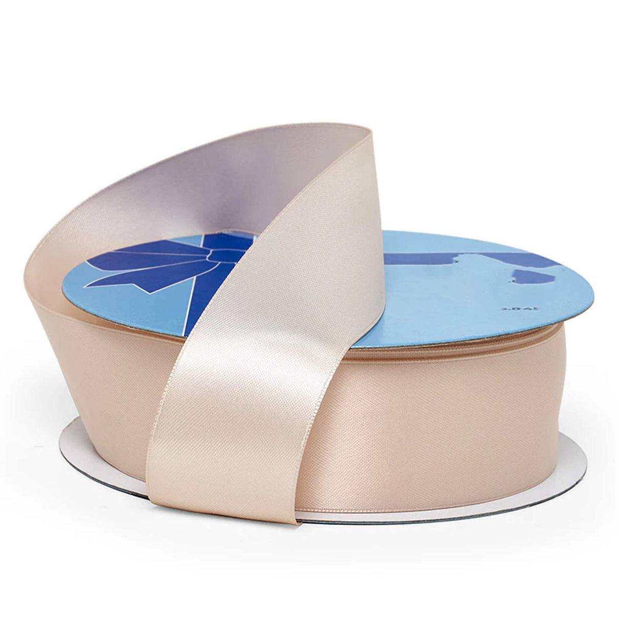 Decorative Ribbon – Lux Satin Texture 7/8 '' X 50 yd Double Faced 1 / roll Nude