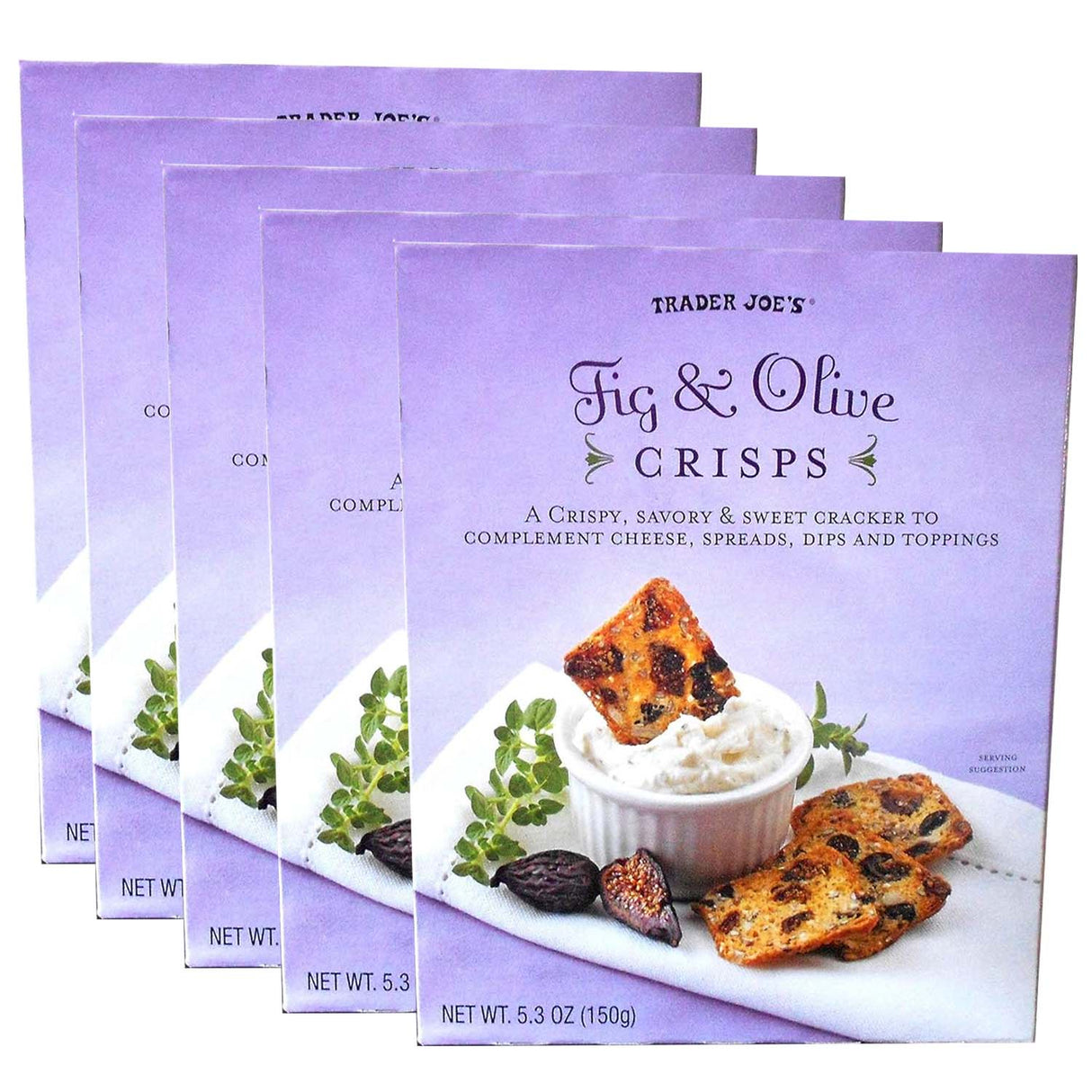 Trader Joe's Fig & Olive Crisps, 5.3oz,
