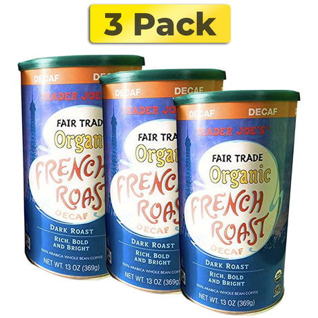 Trader Joe's Fair Trade Organic French Roast Decaf 13 oz