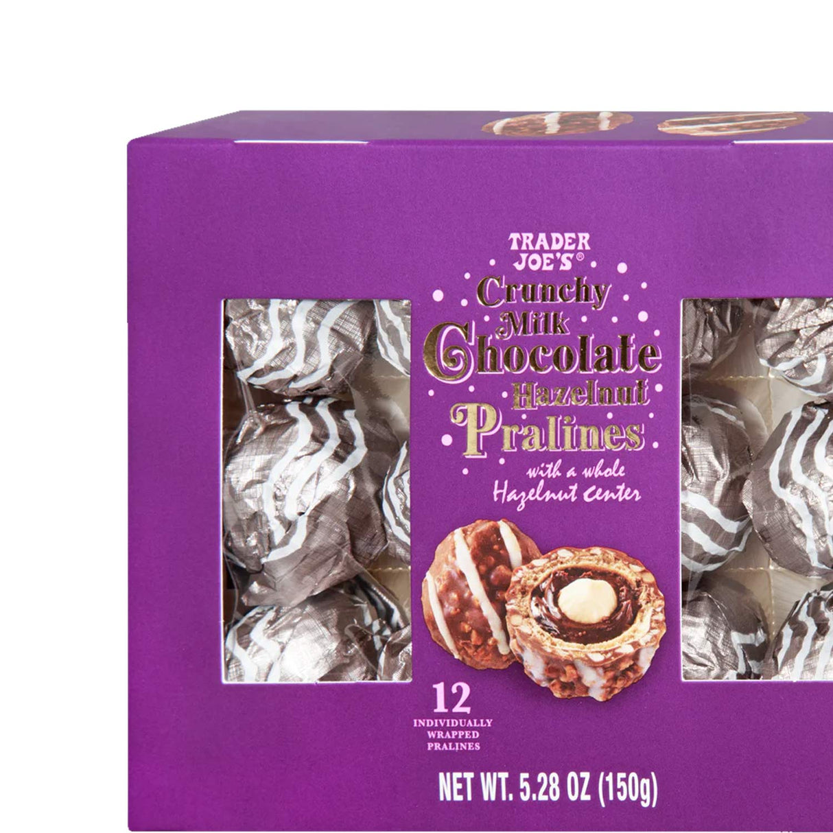 Crunchy Milk Chocolate Hazelnut Pralines 5.28 Oz