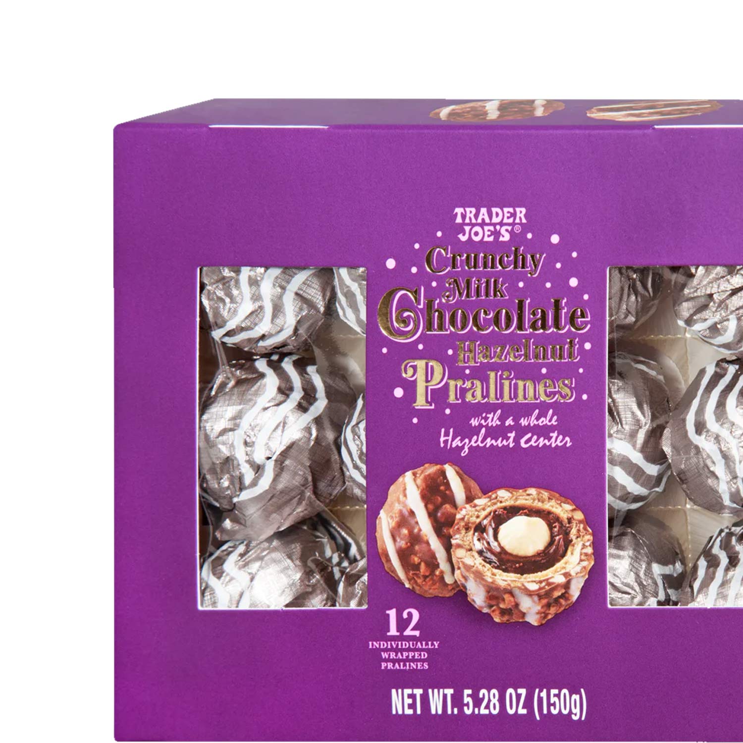 Crunchy Milk Chocolate Hazelnut Pralines 5.28 Oz