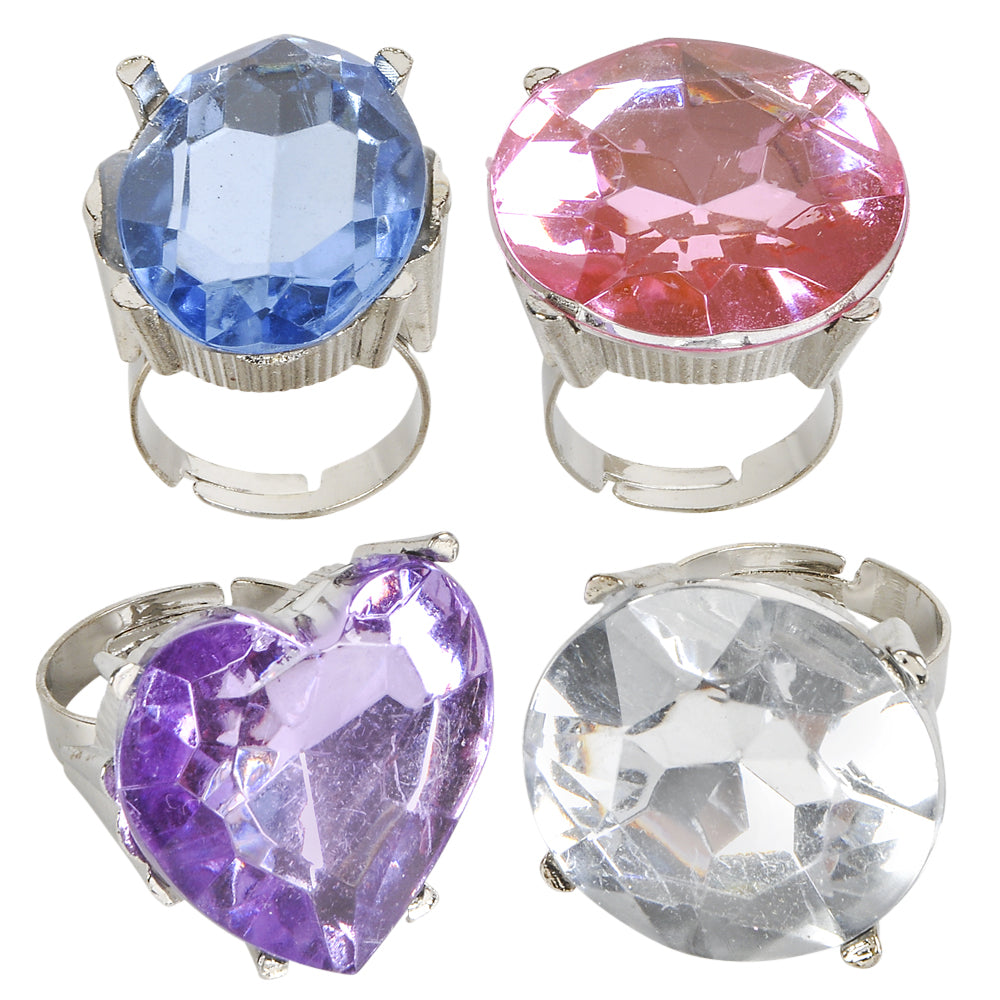 Giant Faux Diamond Ring 1" (1 DZ)