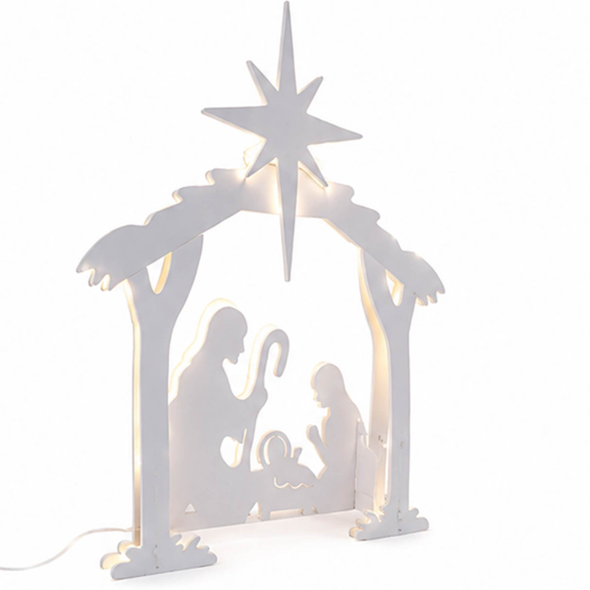 54" Lighted Nativity Scene Christmas Yard Decoration