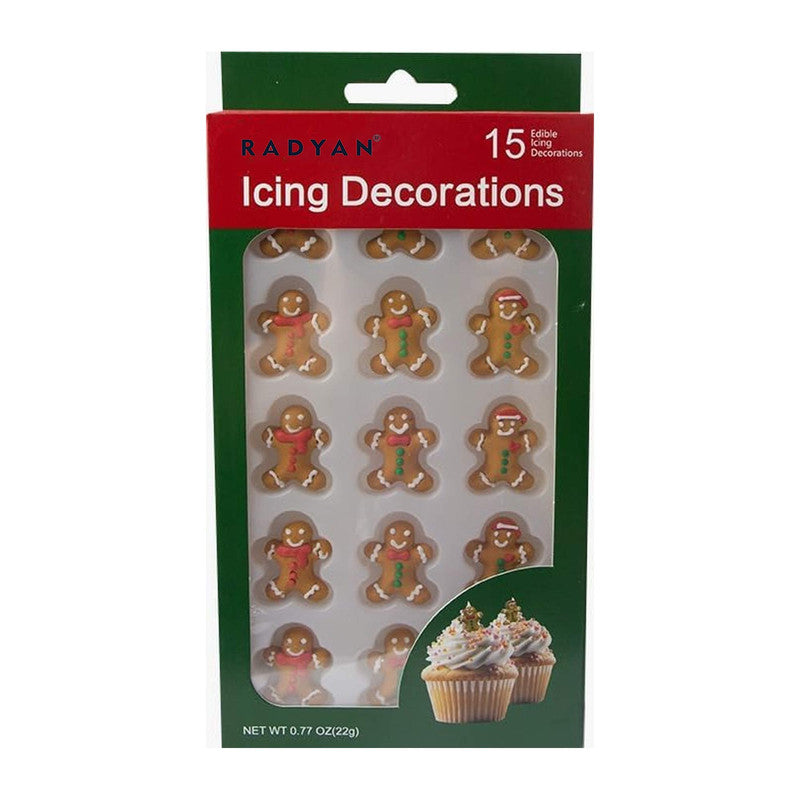 Christmas Edible Cake Decorations Candy Cupcake Topper
