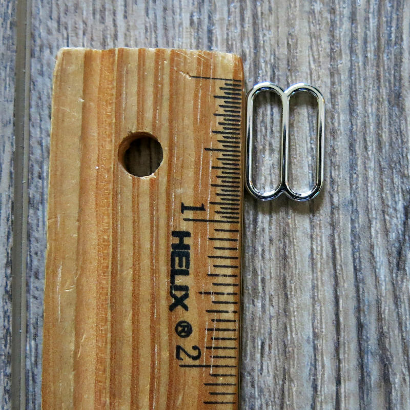 3/4 Inch Silver Bra Slide