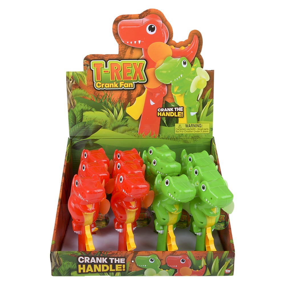 T-Rex Crank Fan 7.5" (1 Dozen Display Box)
