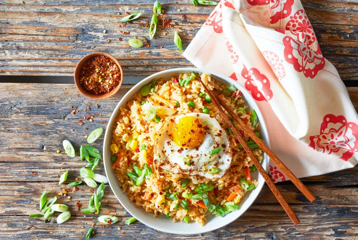 Vegetable Fried Rice Frozen Asian Style Ready Meal 16 Oz