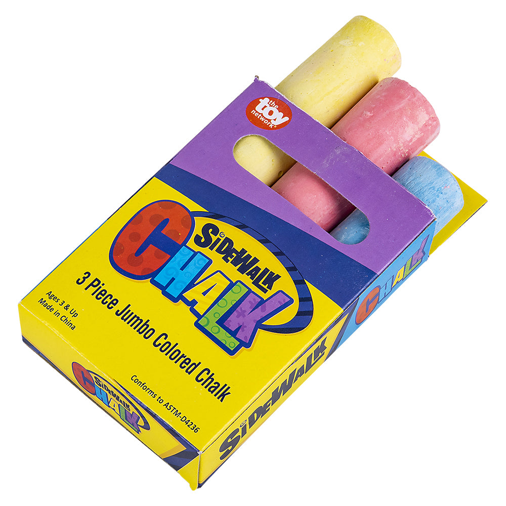 Sidewalk Chalk 3-Piece Jumbo (1 DZ)