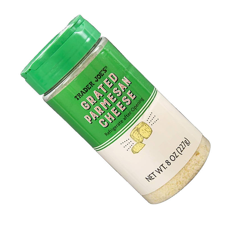Trader Joe's Grated Parmesan Cheese Authentic & Flavorful 8 Oz