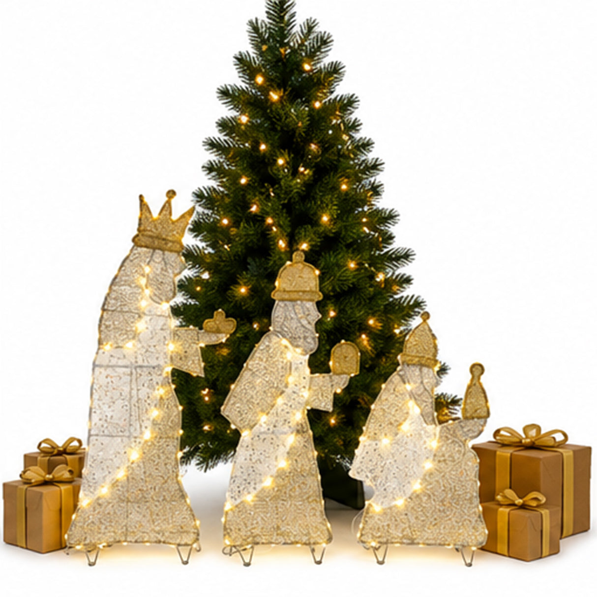 3-Piece Three Wise Men Nativity Yard Decoration Set