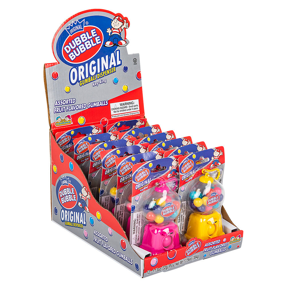 Gumball Dispenser Keychain (12 Pc Display)