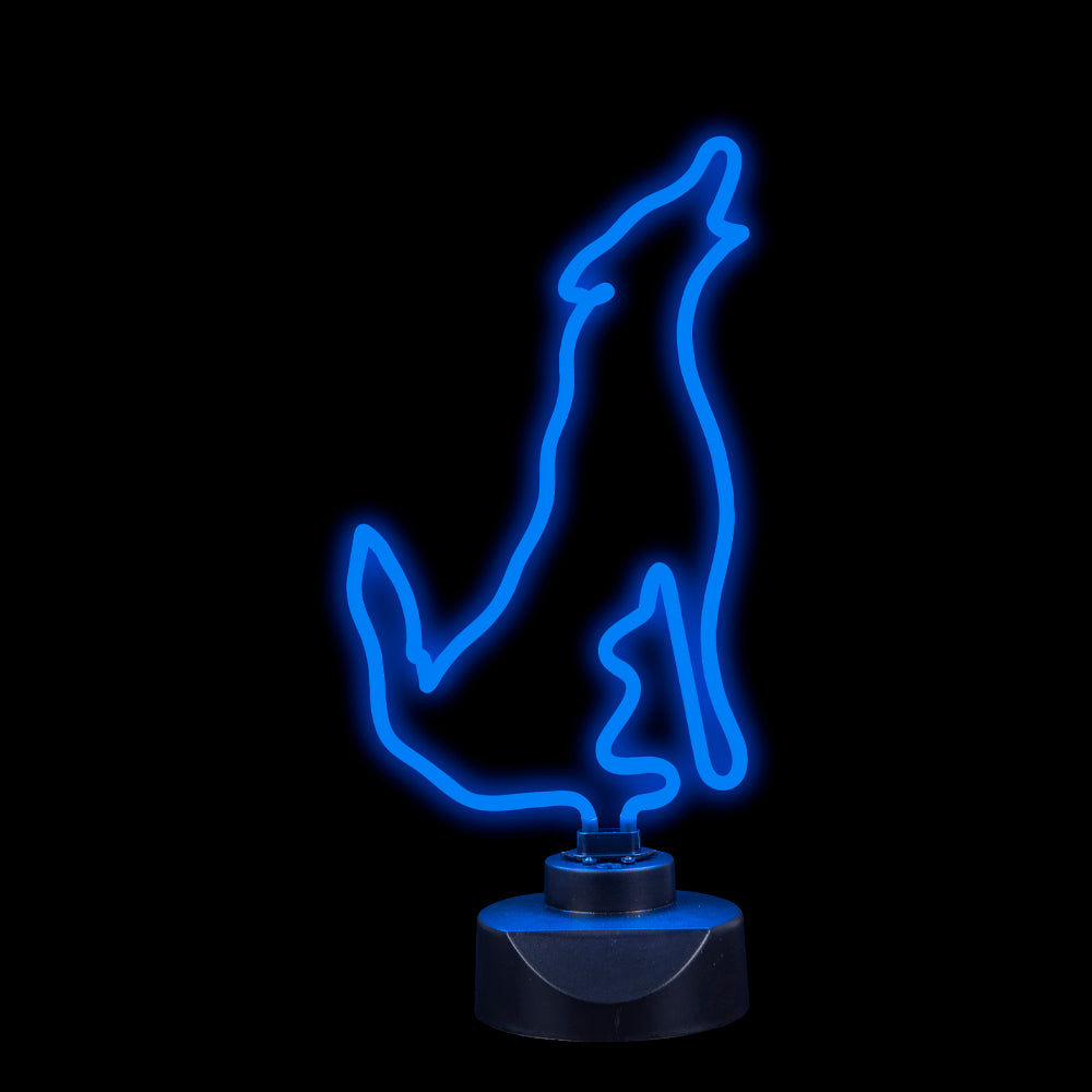 Wolf Neon Lamp 18"