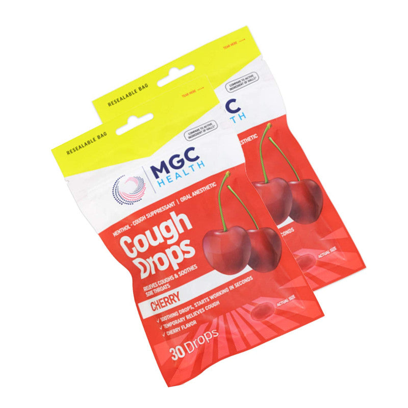 MGC Health Cough Drops 30ct Cherry Relief
