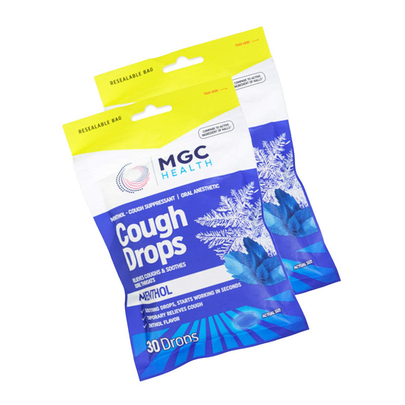 MGC Health Menthol Cough Drops 30ct Pack